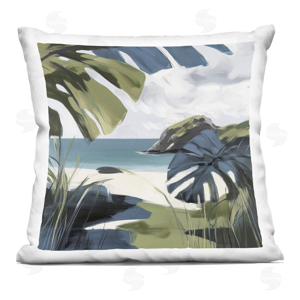 stupell industries Elara Yasna | Tropical Island Vibes Printed Throw Pillow