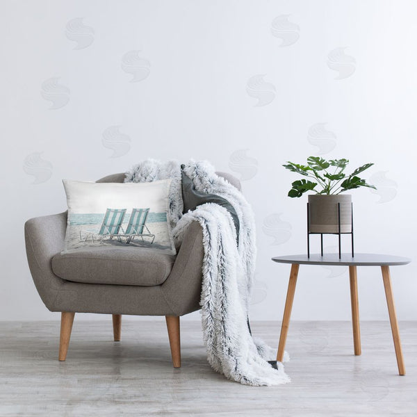 Stupell Industries Elena Chukhlebova | Blue Beach Chairs Pair
