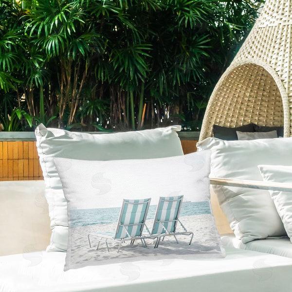 Stupell Industries Elena Chukhlebova | Blue Beach Chairs Pair