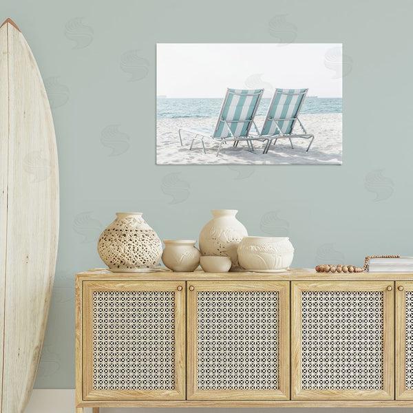 Stupell Industries Elena Chukhlebova | Blue Beach Chairs Pair Wall Art