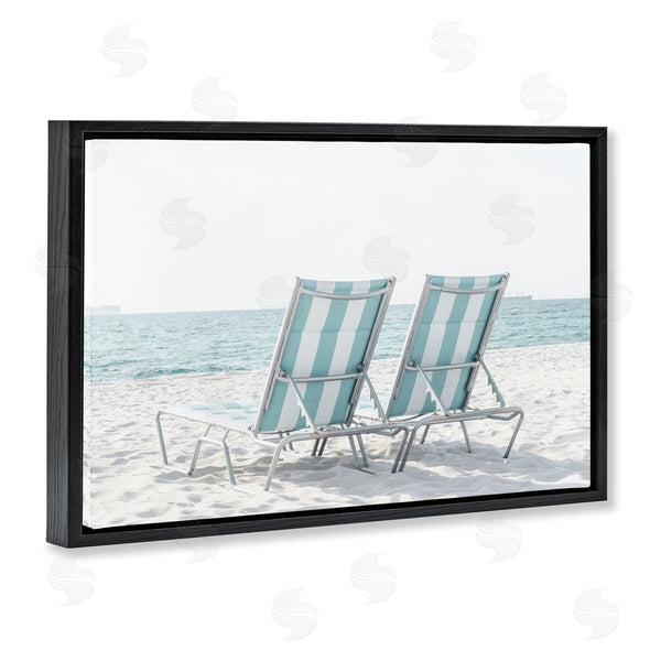 Stupell Industries Elena Chukhlebova | Blue Beach Chairs Pair Wall Art