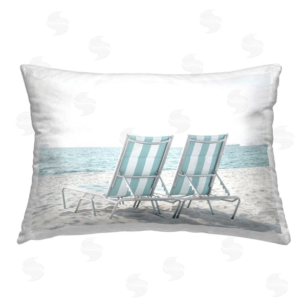 stupell industries Elena Chukhlebova | Blue Beach Chairs Pair