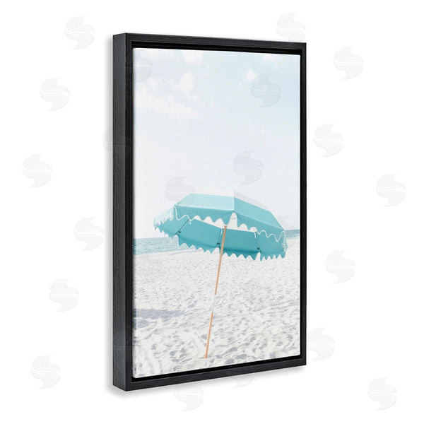 Stupell Industries Elena Chukhlebova | Lone Blue Beach Umbrella Wall Art