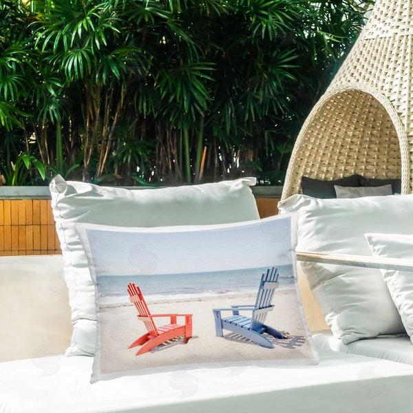 Stupell Industries Elena Chukhlebova | Red & Blue Beach Chairs