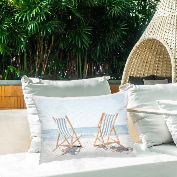 Stupell Industries Elena Chukhlebova | Striped Beach Chairs