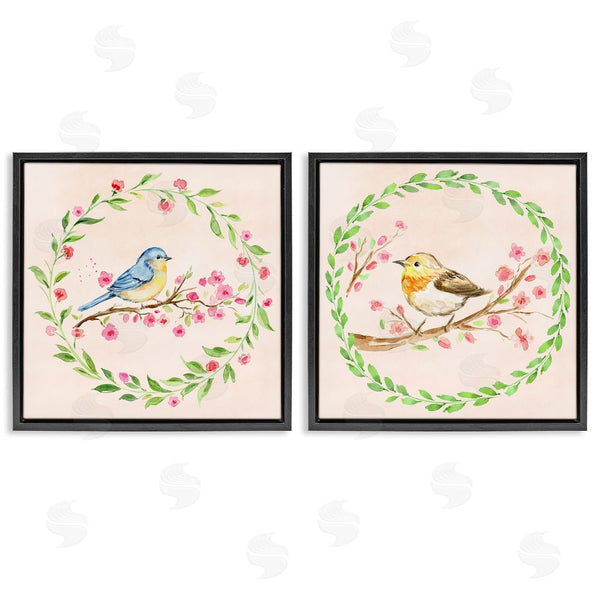 Stupell Industries Elena Fay | Spring Branches & Wreath Birds Wall Art