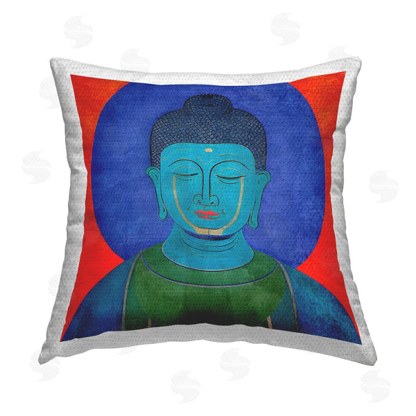 Stupell Industries Elena Ray | Traditional Buddha Portrait Printed Throw Pillow
