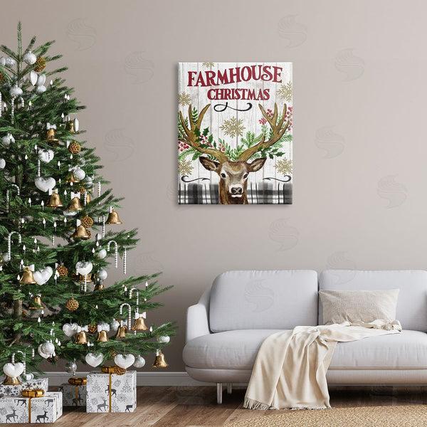 Stupell Industries Elena Vladykina | Farmhouse Christmas With Plaid Wall Art