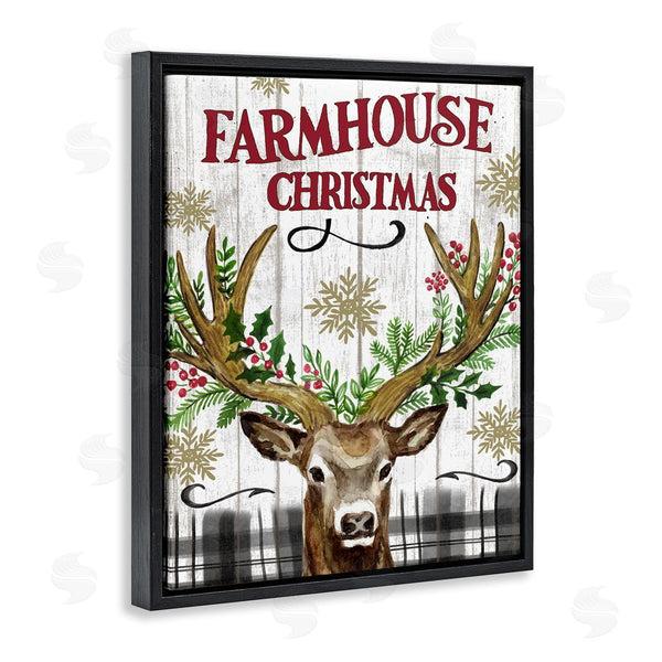 Stupell Industries Elena Vladykina | Farmhouse Christmas With Plaid Wall Art