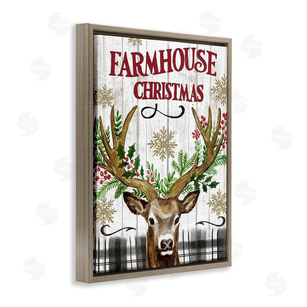 Stupell Industries Elena Vladykina | Farmhouse Christmas With Plaid Wall Art