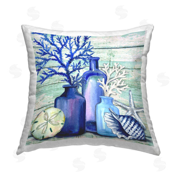 stupell industries Elena Vladykina | Maritime Still Life Printed Throw Pillow