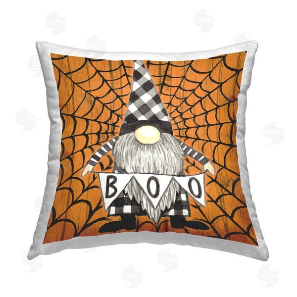 stupell industries Elena Vladykina | Rustic Halloween Gnome Printed Throw Pillow