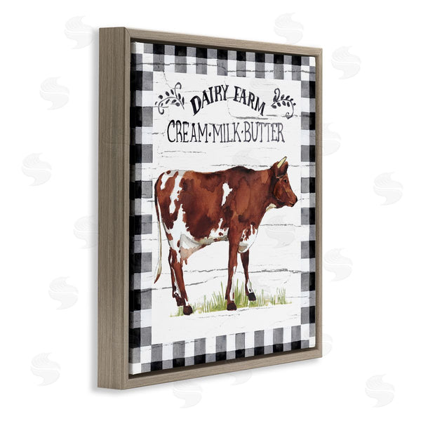 Stupell Industries Elena Vladykina | Rustic Spring Cow Wall Art