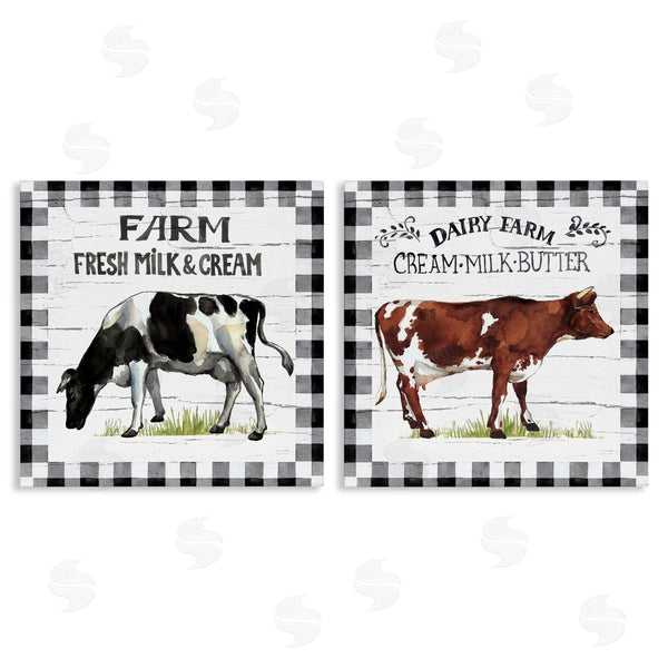 stupell industries Elena Vladykina | Spring Farm Dairy Cows Wall Art