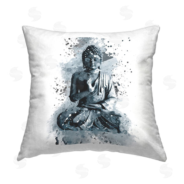 stupell industries Elephant Stock | Buddha Spiritual Zen Portrait Printed Throw Pillow