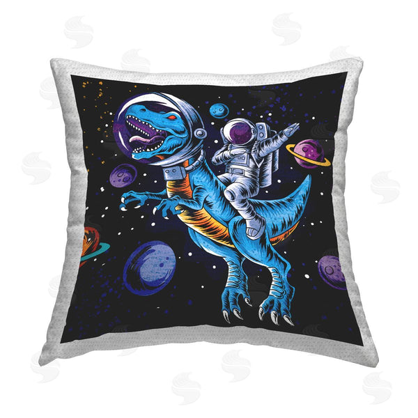 Stupell Industries Elephant Stock | Dinosaur & Astronaut Outer Space Printed Throw Pillow