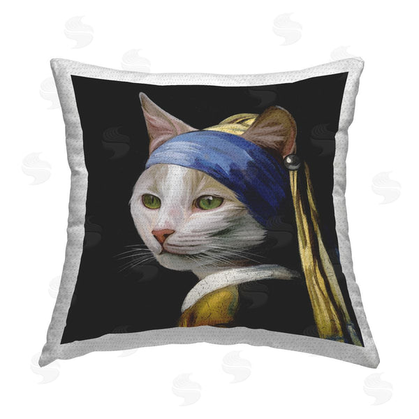 Stupell Industries Elephant Stock | Funny Cat Classic Portrait Printed Throw Pillow