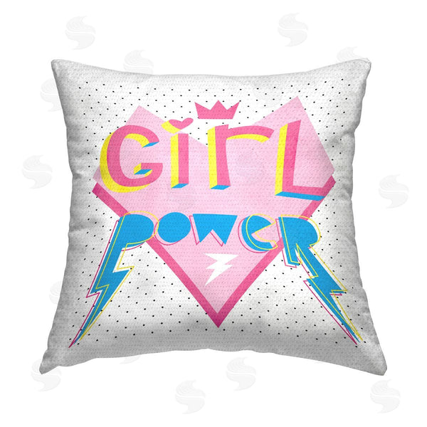 Stupell Industries Elephant Stock | Girl Power Retro Heart Printed Throw Pillow