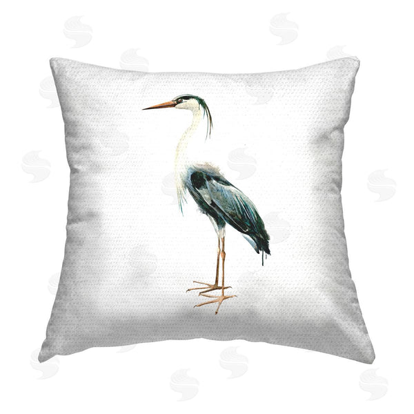 Stupell Industries Elephant Stock | Heron Bird Minimal Wildlife Printed Throw Pillow