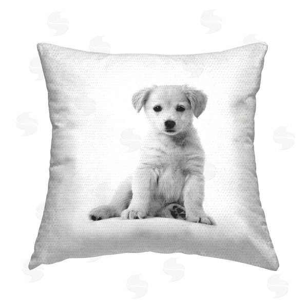 Stupell Industries Elephant Stock | Minimal Retriever Puppy Printed Throw Pillow