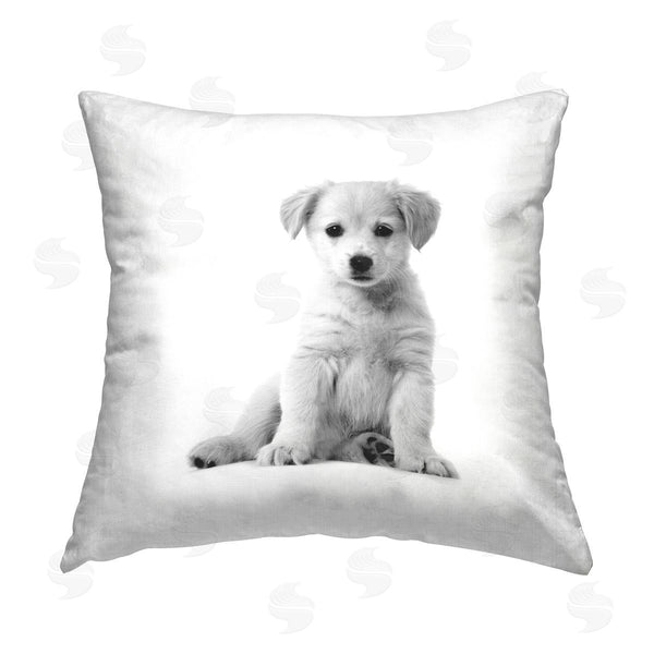 stupell industries Elephant Stock | Minimal Retriever Puppy Printed Throw Pillow