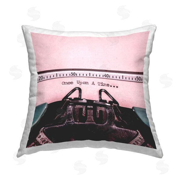 stupell industries Elephant Stock | Once Upon a Time Typewriter Printed Throw Pillow