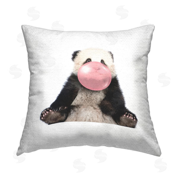 Stupell Industries Elephant Stock | Panda & Bubblegum Animal Printed Throw Pillow