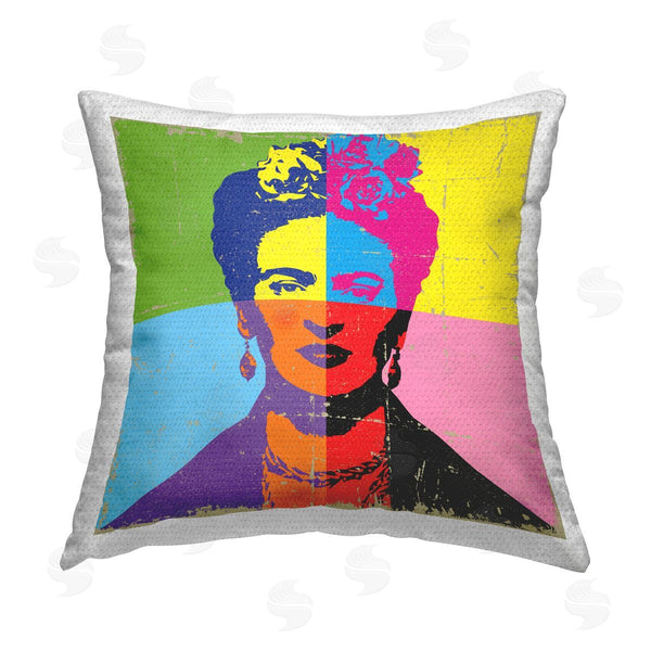 Stupell Industries Elephant Stock | Pop Style Frida Kahlo Printed Throw Pillow