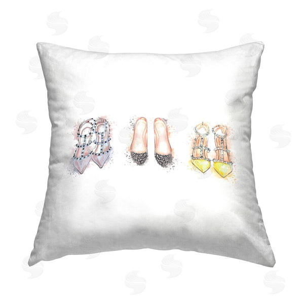 stupell industries Elephant Stock | Trendy Shoes Modern Fashion Printed Throw Pillow