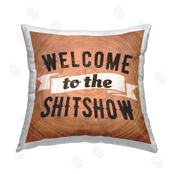 Stupell Industries Elephant Stock | Welcome To Sh*tshow Phrase Printed Throw Pillow