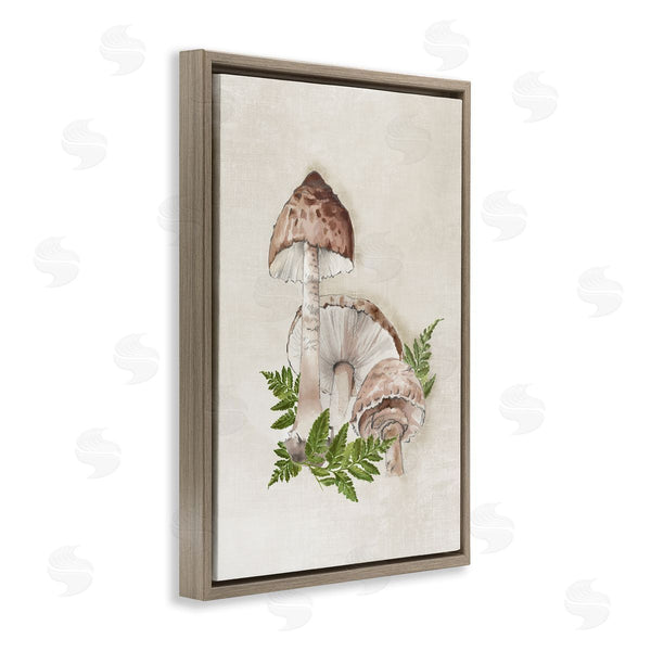 Stupell Industries Eli Jones | Beige Mushrooms & Fern Wall Art