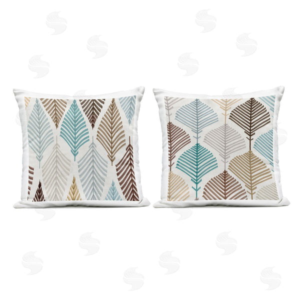 Stupell Industries Eli Jones | Boho Leaves & Stems Printed Throw Pillow Set
