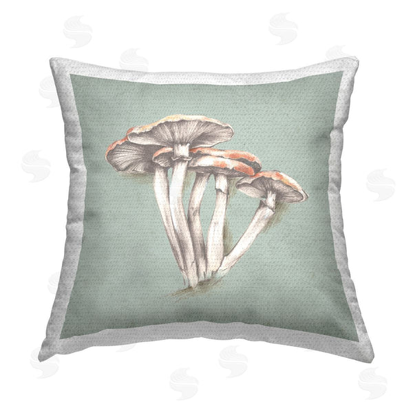 Stupell Industries Eli Jones | Mushroom Bundle Drawing Printed Throw Pillow