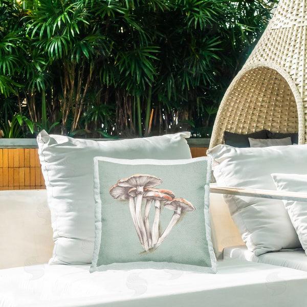 Stupell Industries Eli Jones | Mushroom Bundle Drawing Printed Throw Pillow