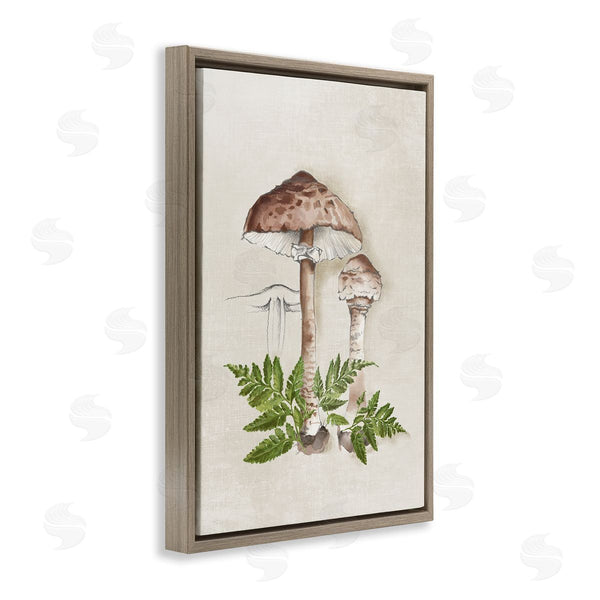 Stupell Industries Eli Jones | Mushroom & Ferns Sketch Wall Art