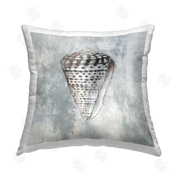 stupell industries Eli Jones | Organic Cowrie Shell Printed Throw Pillow