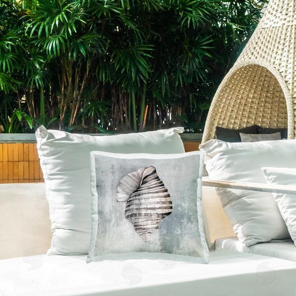 Stupell Industries Eli Jones | Organic Twisted Seashell Printed Throw Pillow