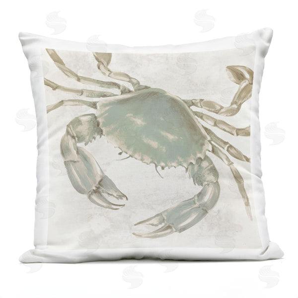 Stupell Industries Eli Jones | Pale Toned Sea Crab Printed Throw Pillow