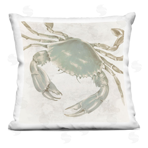 stupell industries Eli Jones | Pale Toned Sea Crab Printed Throw Pillow