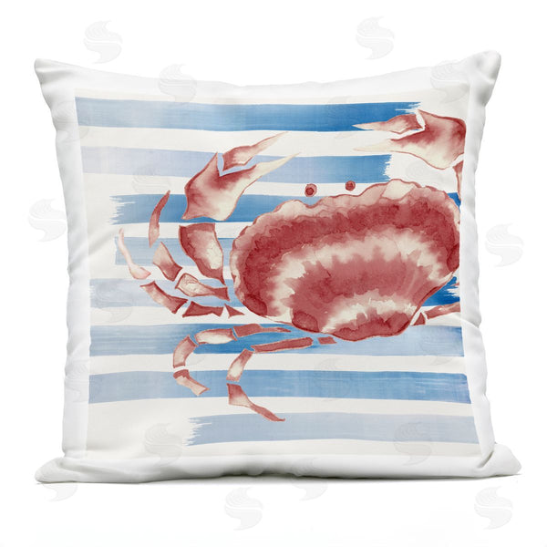 Stupell Industries Eli Jones | Striped Claw Crab Printed Throw Pillow