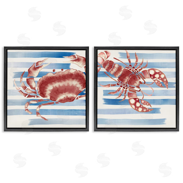 Stupell Industries Eli Jones | Striped Claws Sea Creatures