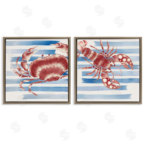 Stupell Industries Eli Jones | Striped Claws Sea Creatures