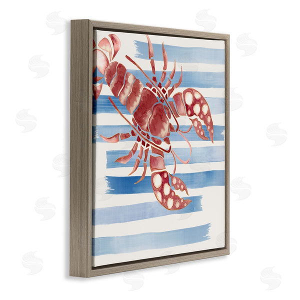 Stupell Industries Eli Jones | Striped & Dotted Claws Lobster