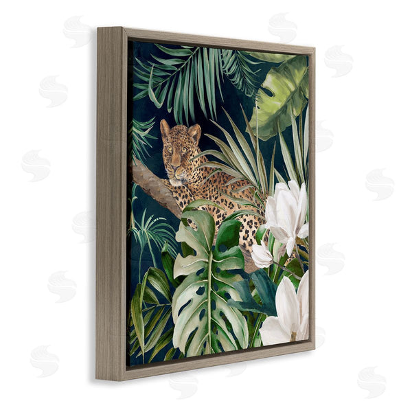 Stupell Industries Eli Jones | Tropical Jungle Leopard Wall Art