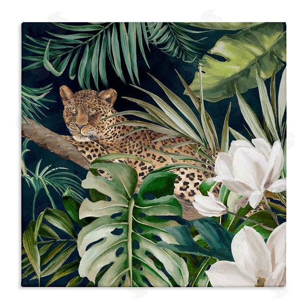 stupell industries Eli Jones | Tropical Jungle Leopard Wall Art