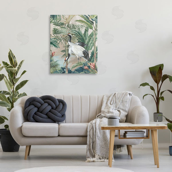 Stupell Industries Eli Jones | Tropical Oasis Cranes Wall Art