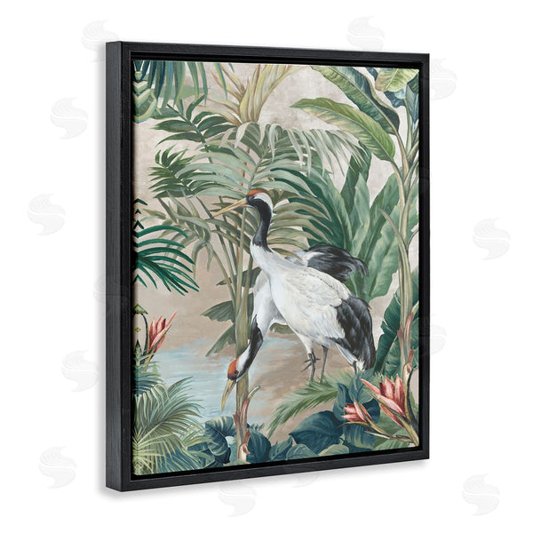 Stupell Industries Eli Jones | Tropical Oasis Cranes Wall Art