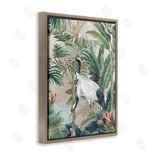 Stupell Industries Eli Jones | Tropical Oasis Cranes Wall Art