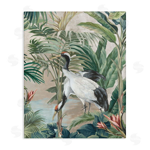 stupell industries Eli Jones | Tropical Oasis Cranes Wall Art