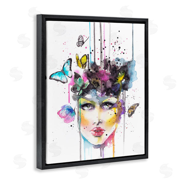 Stupell Industries Elisaveta Stoilova | Abstract Female Butterfly Portrait Wall Art